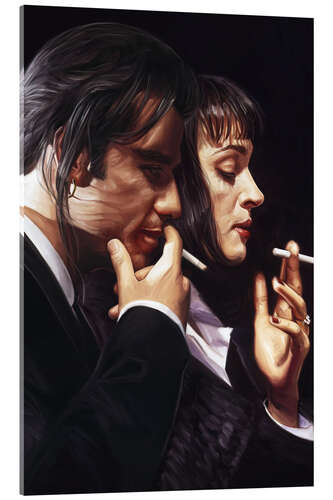 Acrylic print Pulp Fiction, smoking