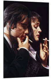 Aluminium print Pulp Fiction, smoking