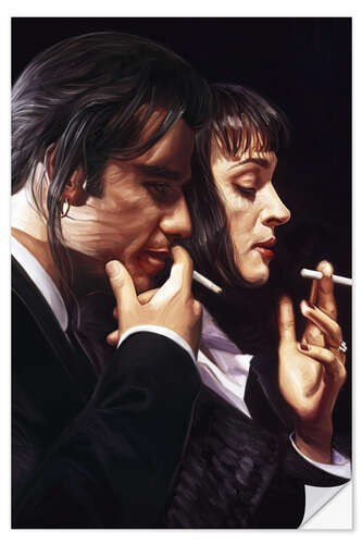 Vinilo para la pared Pulp Fiction, smoking