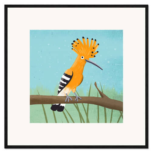 Framed art print Hoopoe