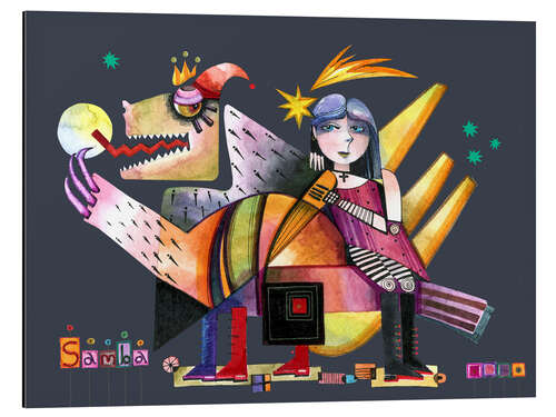 Aluminium print The Beauty and the Beast