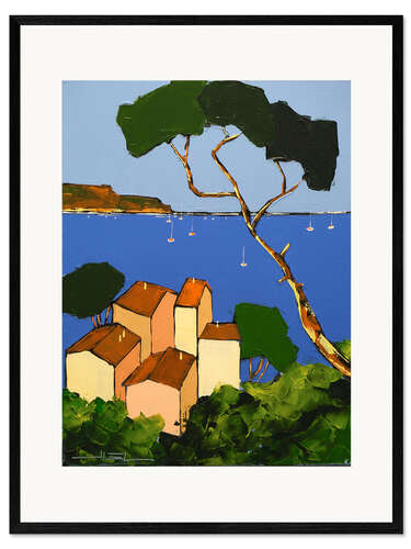 Stampa artistica con cornice The warm colors of the Mediterranean