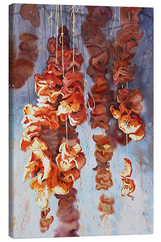 Canvas print Dried apples