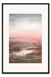 Gerahmter Kunstdruck Die Energie der Natur, Sonnenaufgang