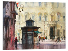 Magnettafel Kiosk in Italien