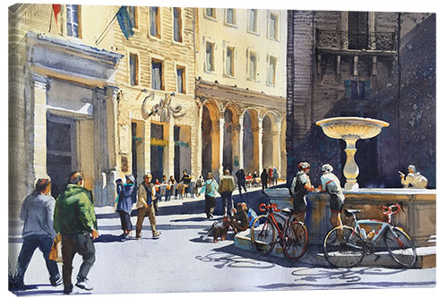 Stampa su tela Square in italy