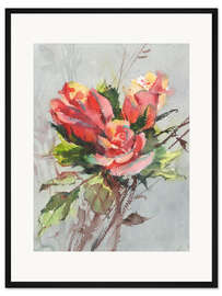 Gerahmter Kunstdruck Rosen