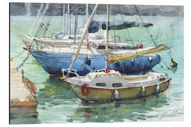 Magnettafel Yachten in der Nähe des Piers