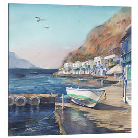 Alubild Boot am Ufer - Samira Yanushkova