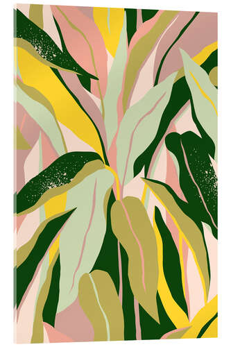 Stampa su vetro acrilico Tropical Houseplant