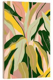 Cuadro de madera Tropical Houseplant