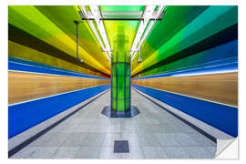 Vinilo para la pared Subway station in Munich - Candidplatz