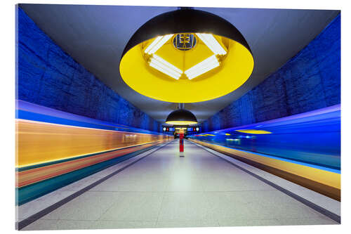 Acrylic print Subway station in Munich - Westend