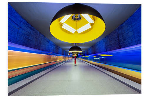 PVC print Subway station in Munich - Westend