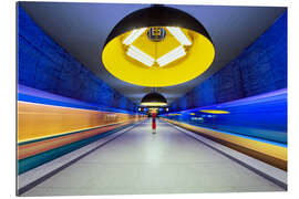 Tableau en plexi-alu Subway station in Munich - Westend