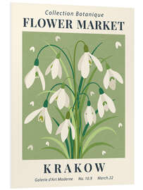 Foam board print Flower Market Krakow Snowdrop