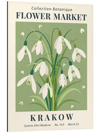 Magnettafel Flower Market Krakow Snowdrop