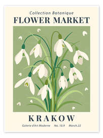 Póster  Flower Market Krakow Snowdrop - TAlex