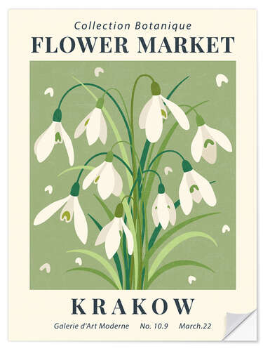 Wall sticker Flower Market Krakow Snowdrop