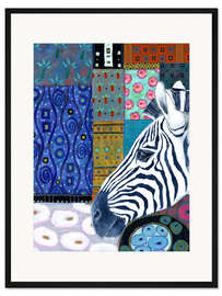 Gerahmter Kunstdruck Zebra