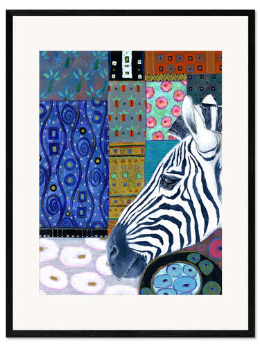 Framed art print Zebra