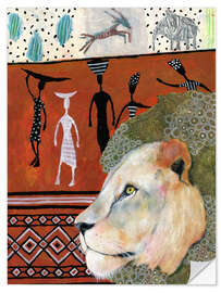 Sticker mural King Lion