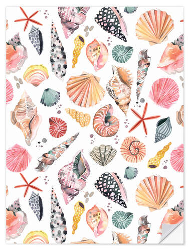 Wall sticker Sea Shells Marine Sand