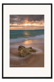 Gerahmter Kunstdruck Abendstimmung an der Algarve