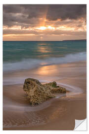 Selvklebende plakat Evening mood in the Algarve