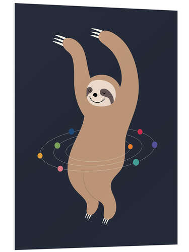 Foam board print Sloth Galaxy