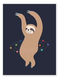 Póster  Sloth Galaxy - Andy Westface