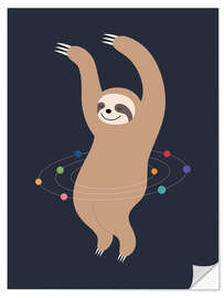 Sticker mural Sloth Galaxy