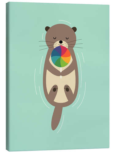 Stampa su tela Sweet Otter