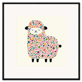 Kunsttryk i ramme Bubble Sheep