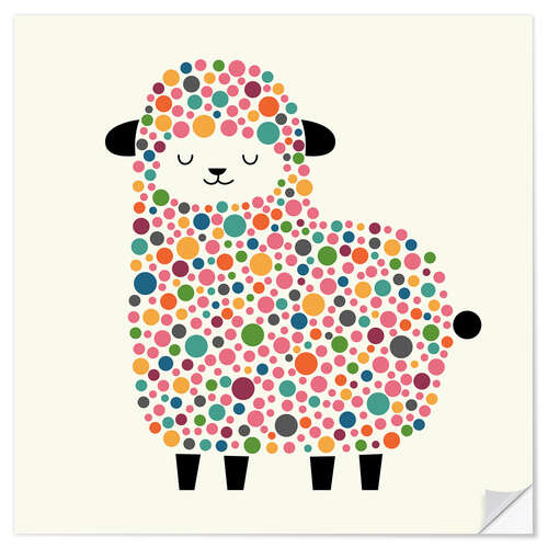 Sticker mural Bubble Sheep