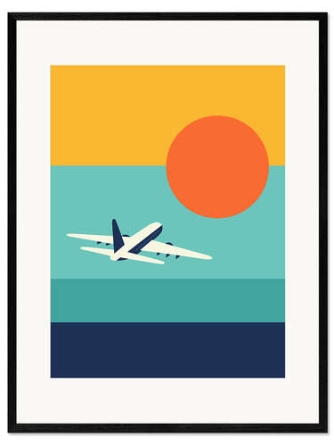 Plakat artystyczny premium w ramie Fly Away
