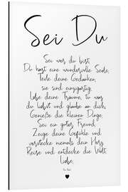 Magnettafel Sei Du - ein Gedicht