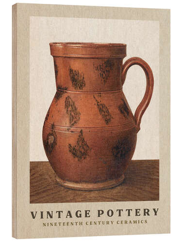 Wood print The Handled Pot - Nineteenth Century Ceramics