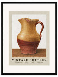 Gerahmter Kunstdruck The Terracotta Pitcher - Nineteenth Century Ceramics