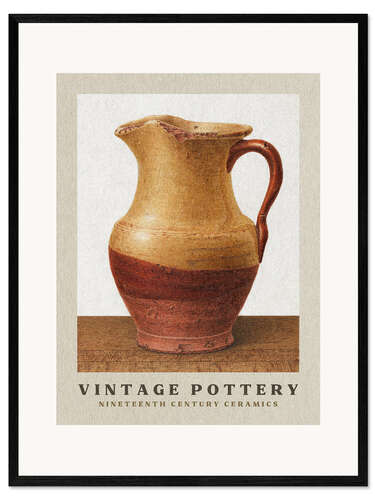 Kunsttryk i ramme The Terracotta Pitcher - Nineteenth Century Ceramics