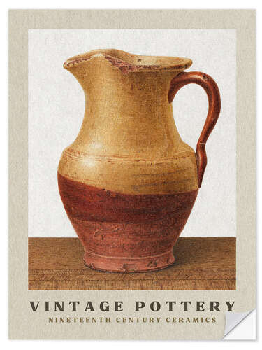 Selvklebende plakat The Terracotta Pitcher - Nineteenth Century Ceramics