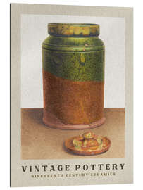 Galleritryk The Green Glazed Caddy - Nineteenth Century Ceramics