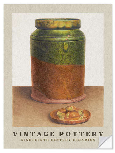 Sisustustarra The Green Glazed Caddy - Nineteenth Century Ceramics
