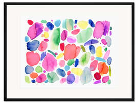Gerahmter Kunstdruck Abstrakte Sommerfarben, Freude