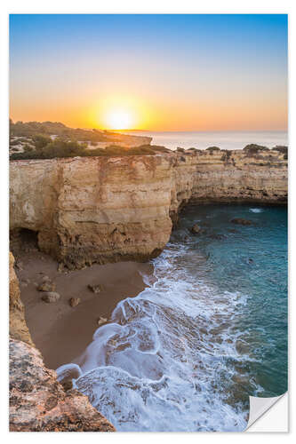 Vinilo para la pared Sunrise at the Rocky Algarve