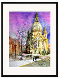 Gerahmter Kunstdruck Dresden Frauenkirche