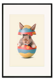 Gerahmter Kunstdruck Osterhase