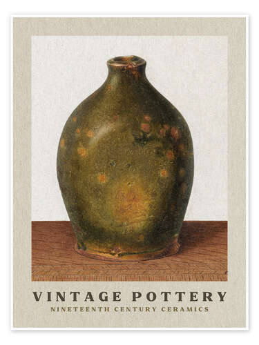 Poster The Little Green Bottle - Nineteenth Century Ceramics