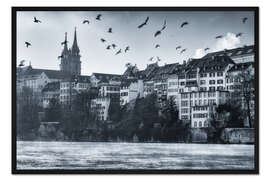 Gerahmter Kunstdruck Basel, Schweiz