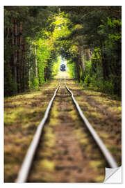 Selvklebende plakat Railway tracks